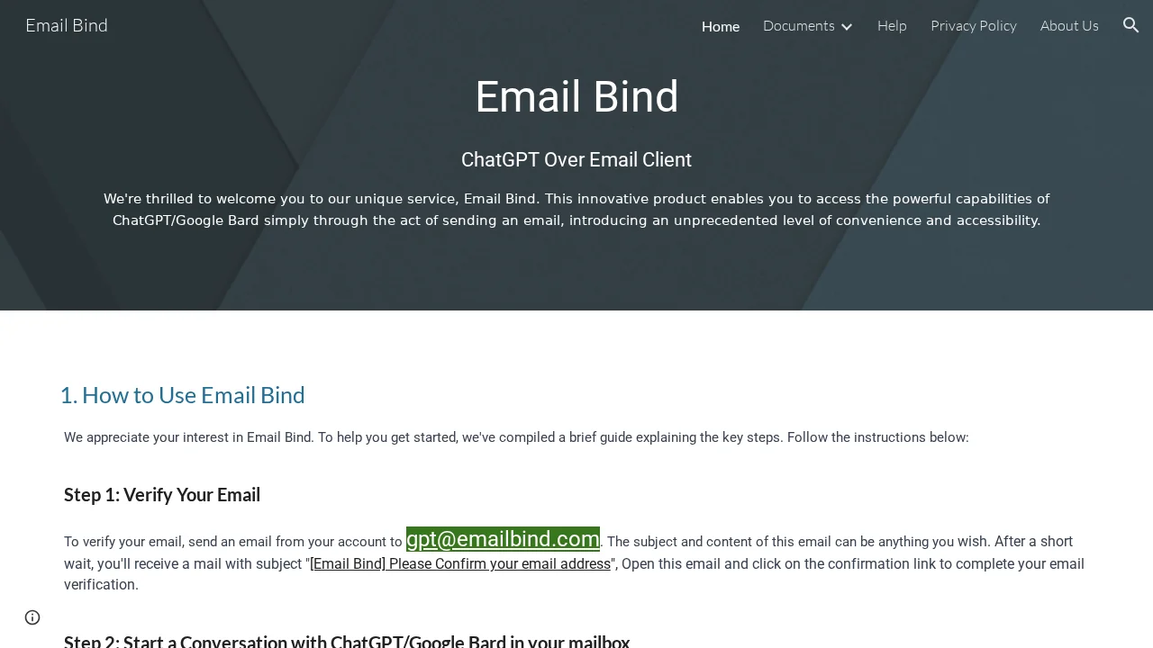 Emailbind screenshot 1