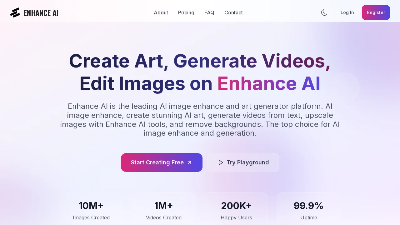 EnhanceAI.art screenshot 1