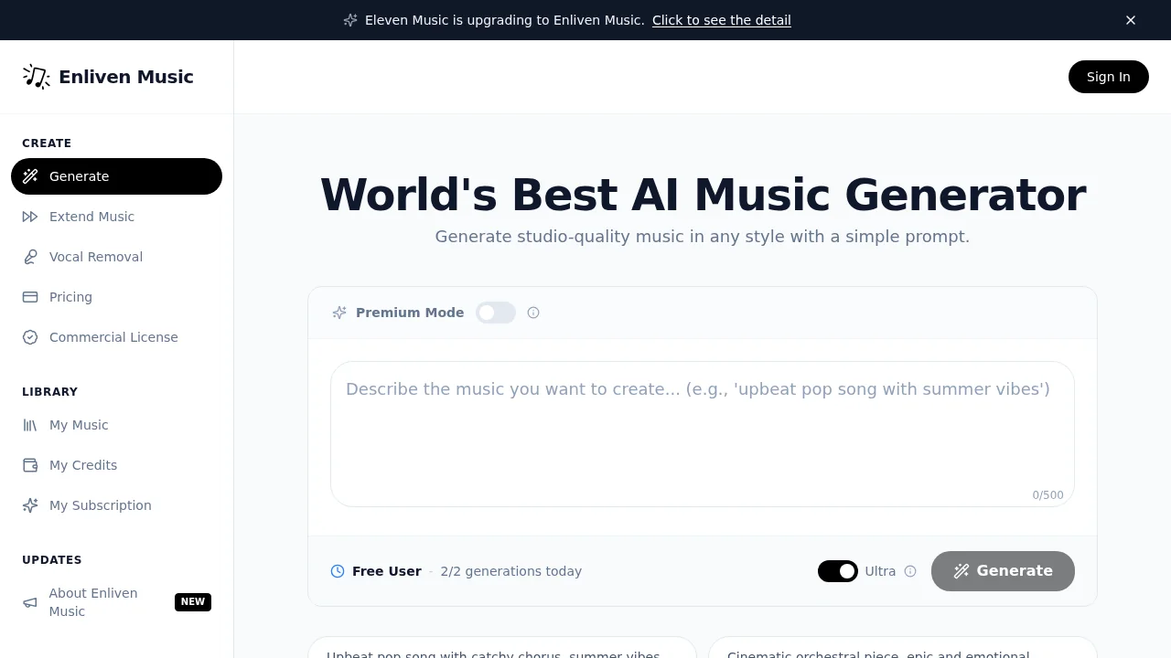 Enliven Music screenshot 1