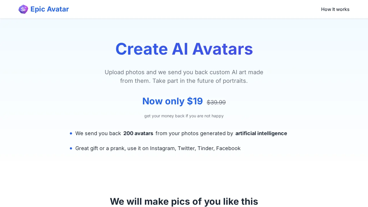 EpicAvatar screenshot 1