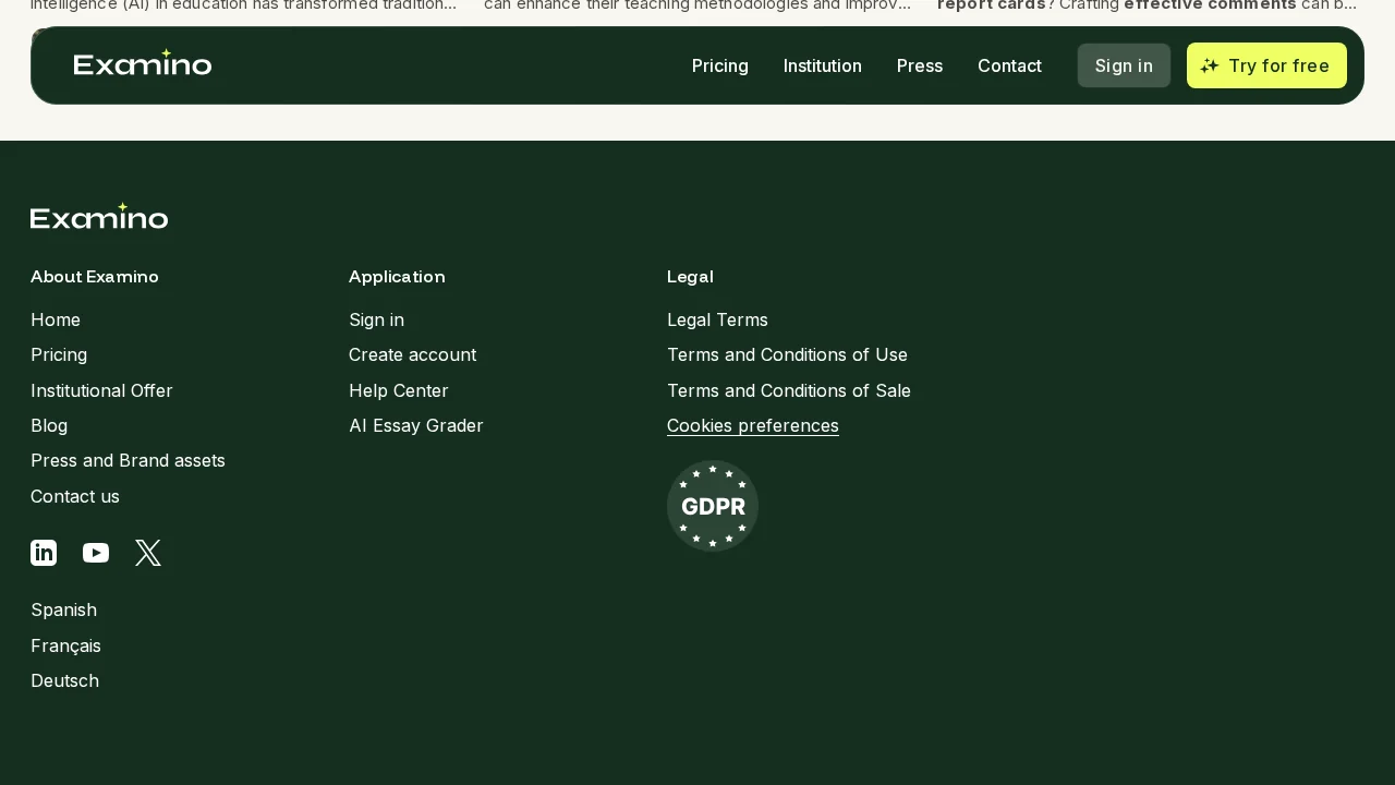 Examino screenshot 1