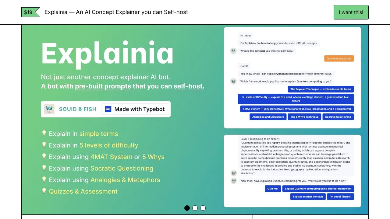 Explainia screenshot 1