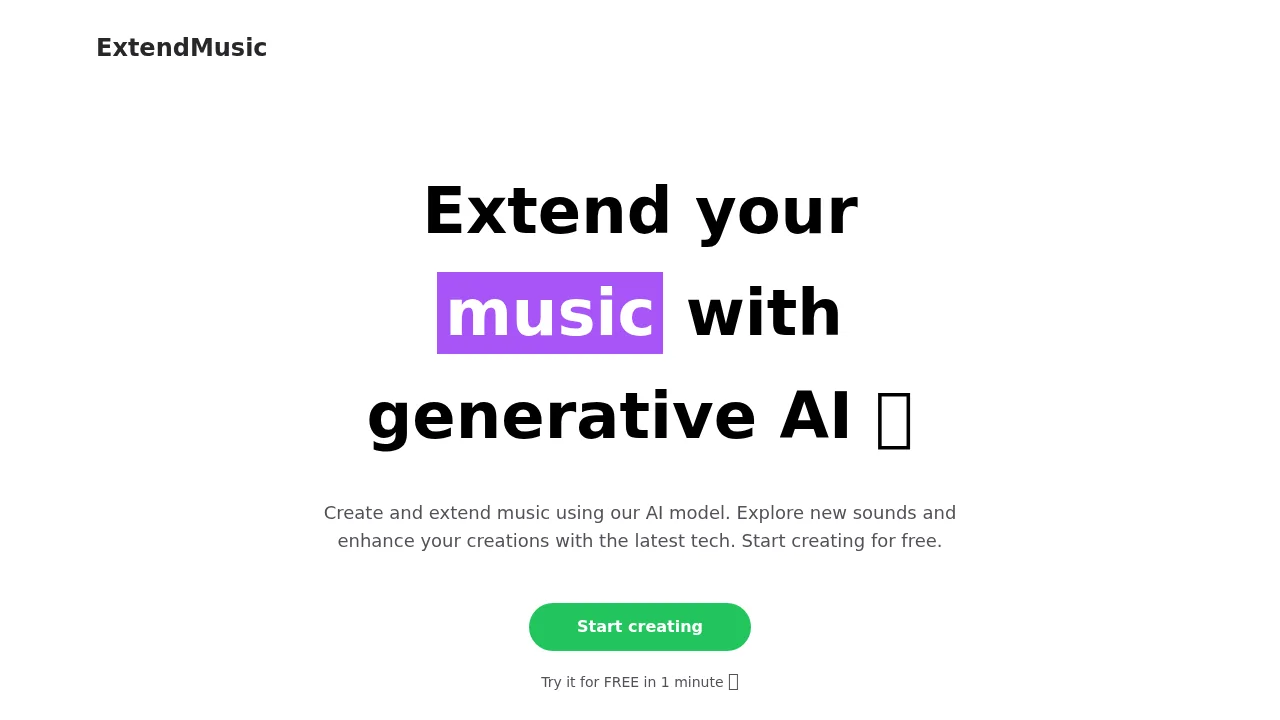Extend music screenshot 1