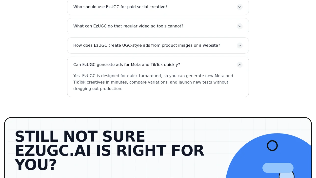 EzUGC - AI UGC Ad Generator screenshot 1