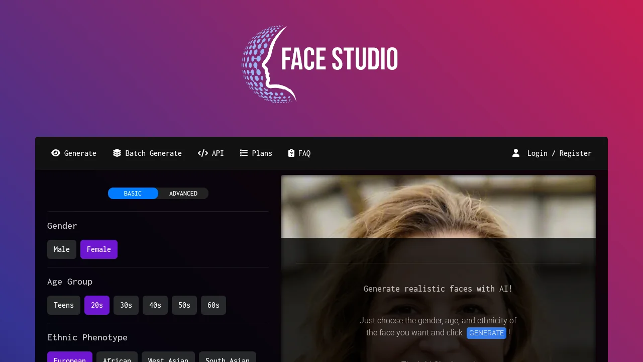 Face Studio screenshot 1