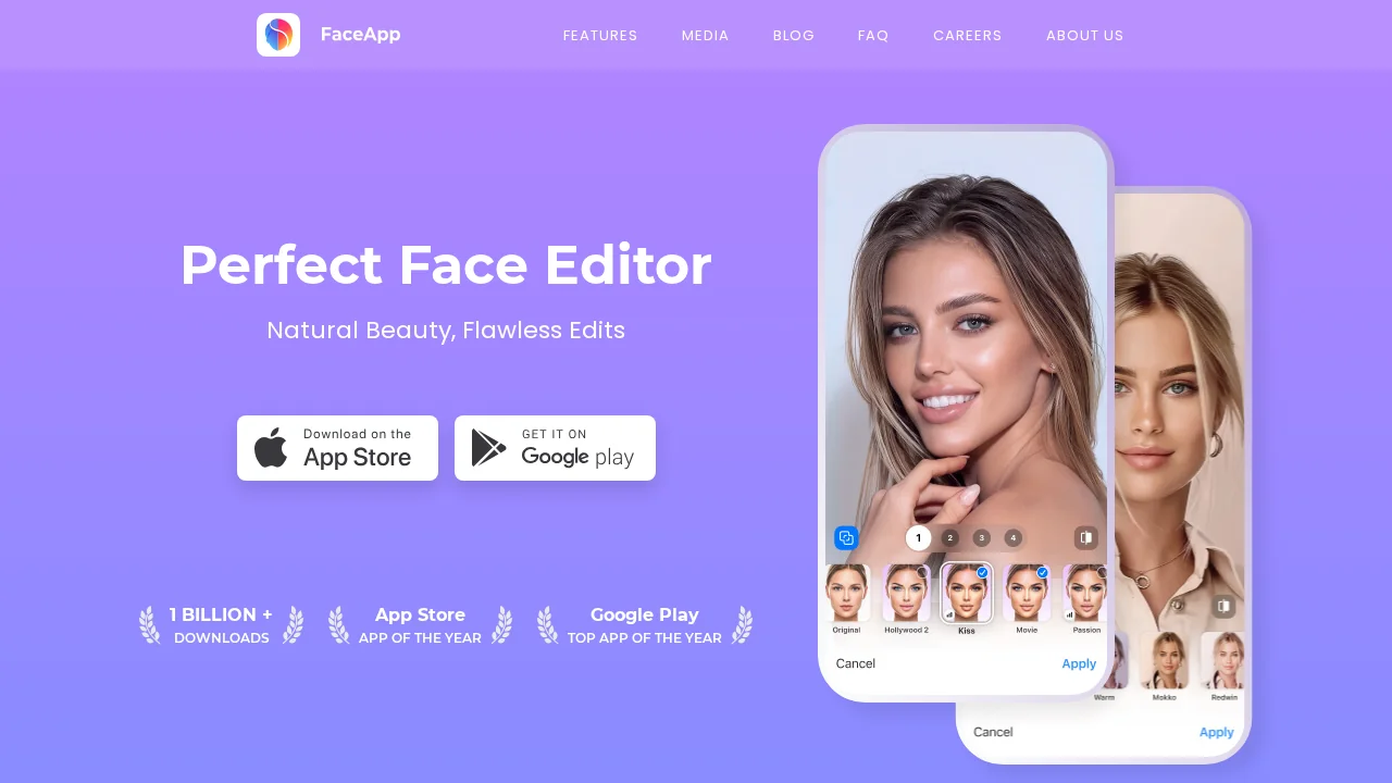FaceApp screenshot 1
