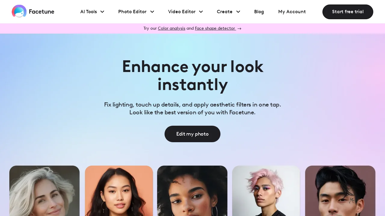 Facetune screenshot 1