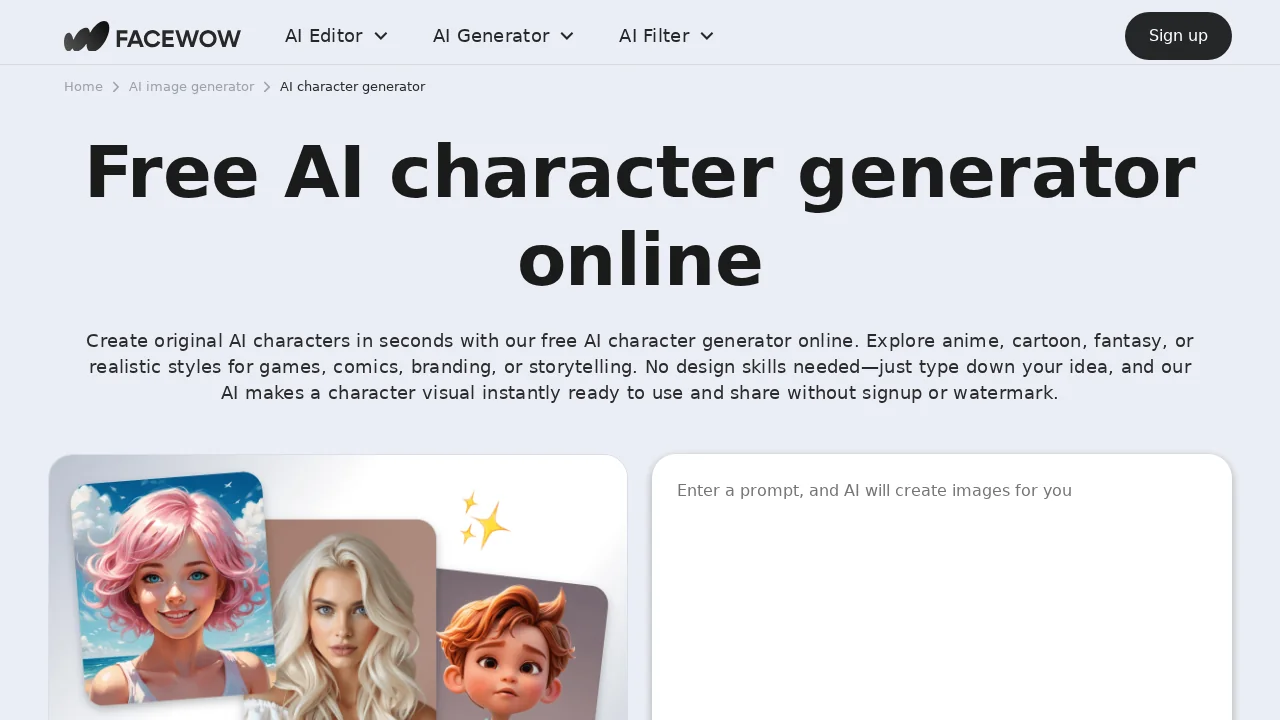 Facewow screenshot 1