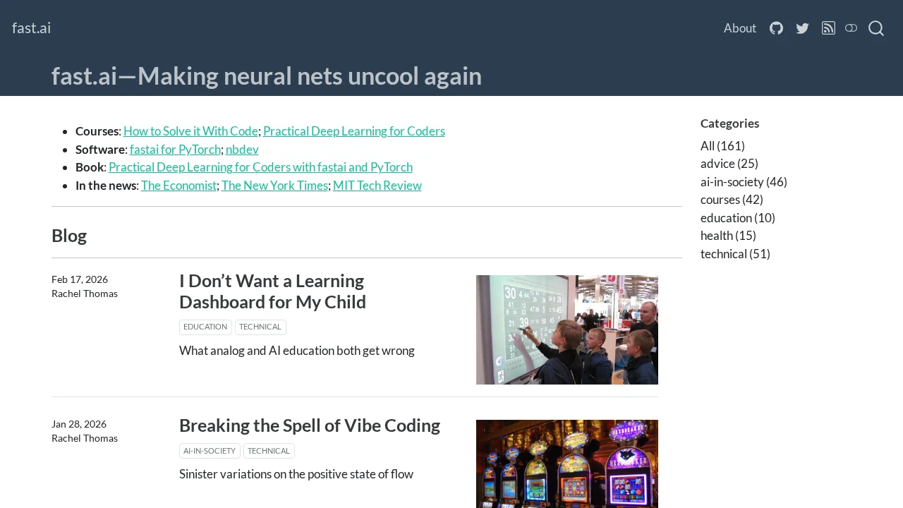 fast.ai screenshot 1
