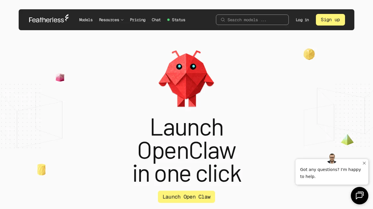 Featherless- Managed OpenClaw screenshot 1