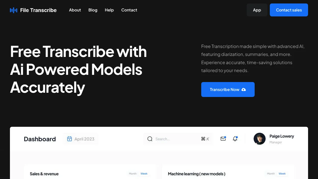 File Transcribe screenshot 1