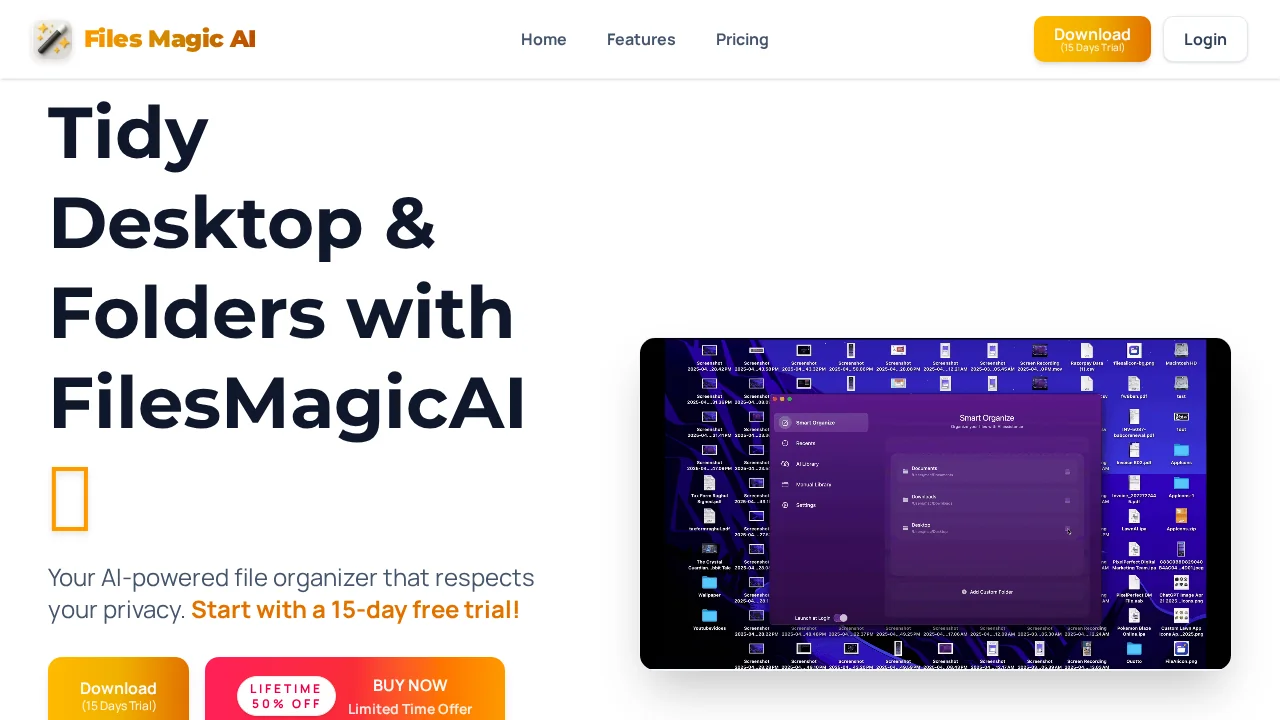 Files Magic AI File Organizer for Mac screenshot 1