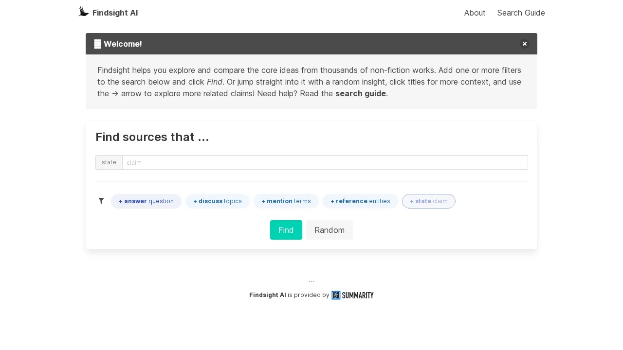 Findsight screenshot 1