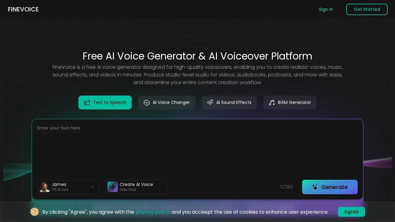 FineVoice screenshot 1