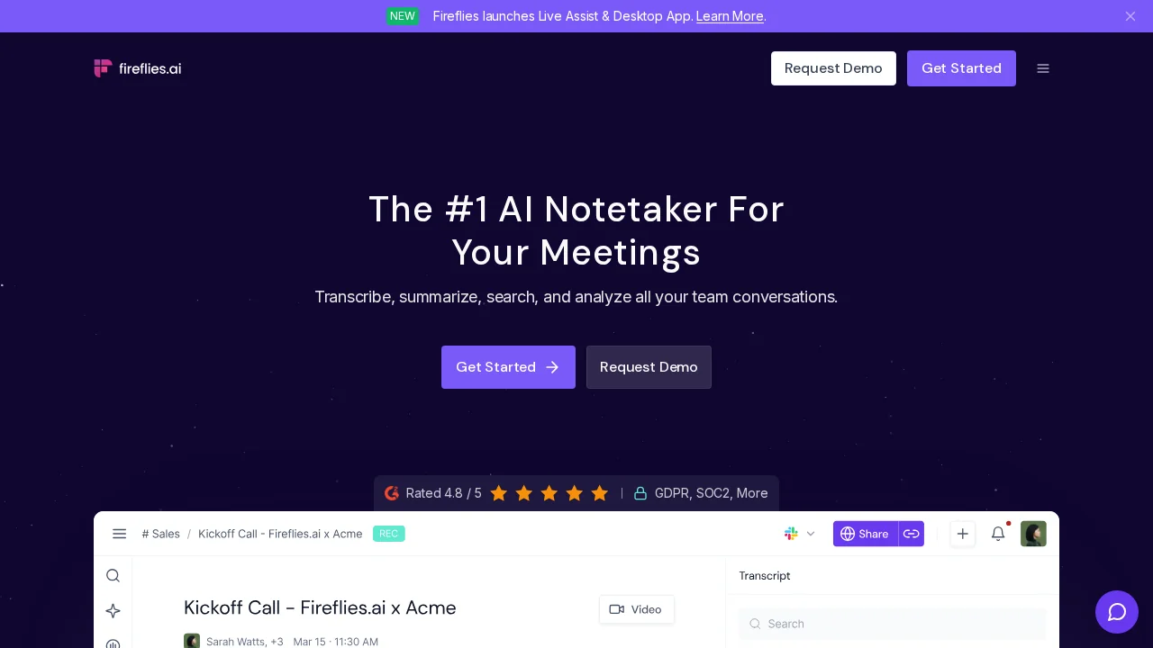 Fireflies.ai screenshot 1