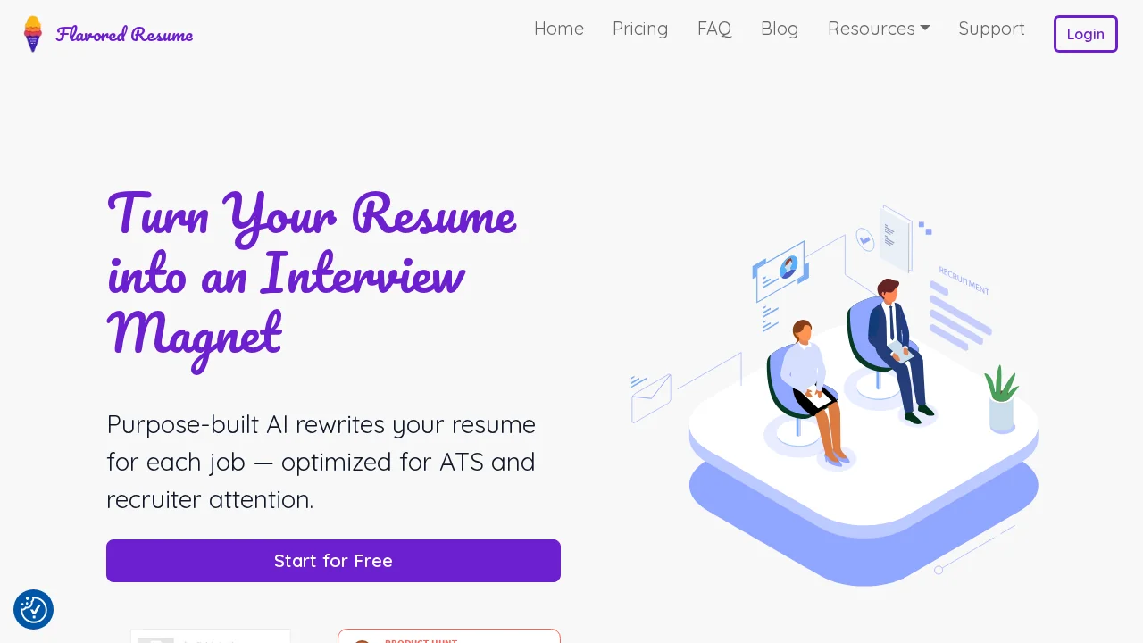 Flavored Resume screenshot 1