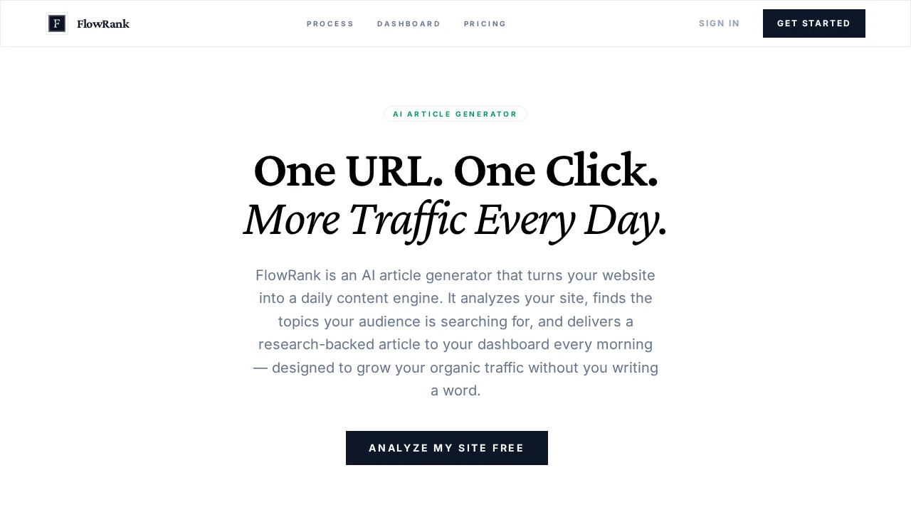 FlowRank screenshot 1