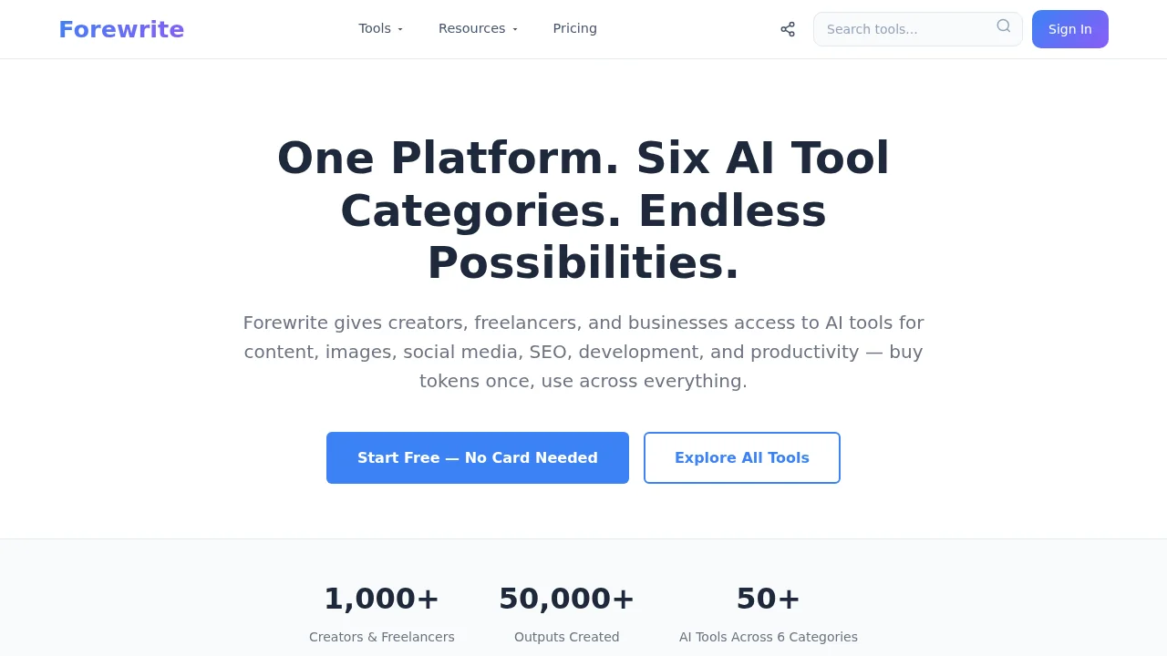 Forewrite screenshot 1