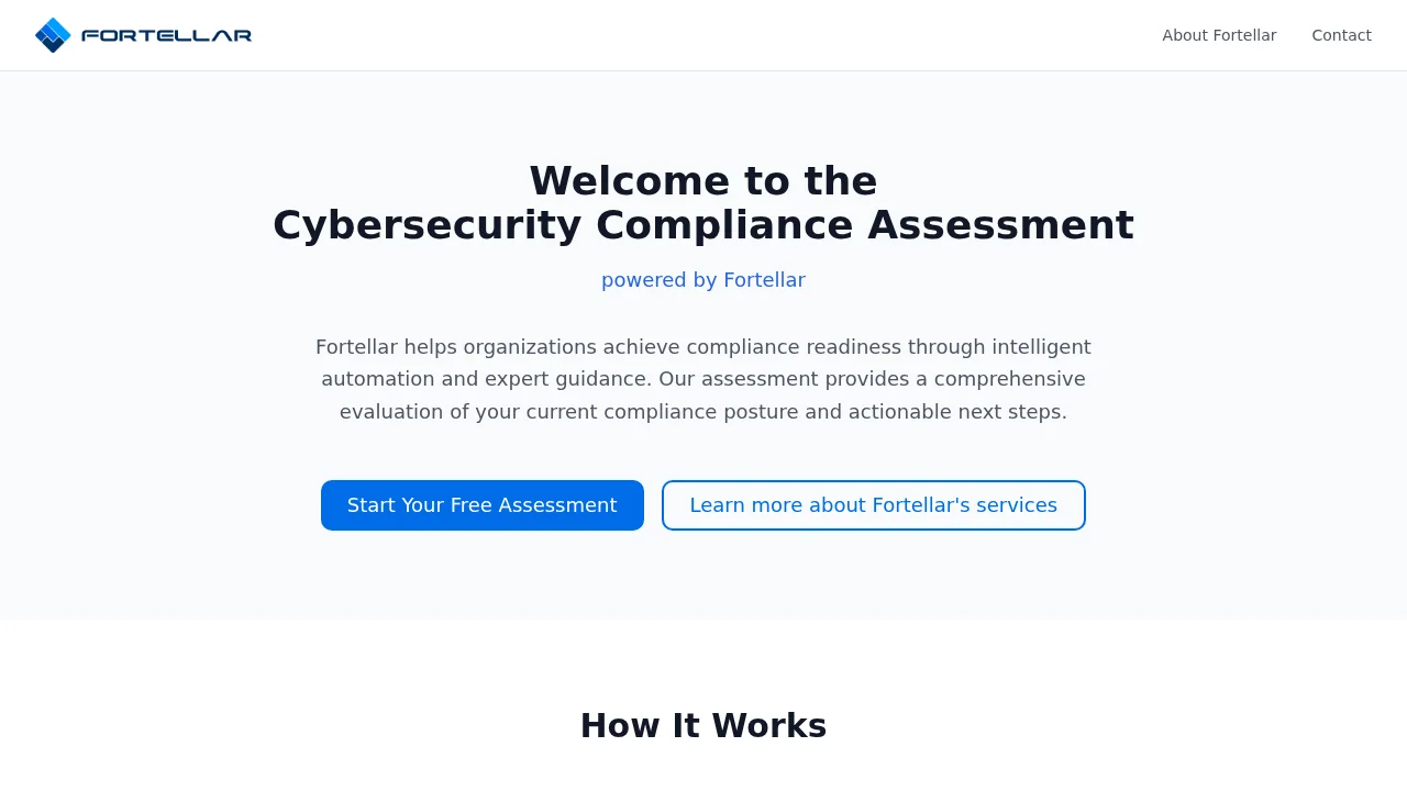 Fortellar | Cybersecurity Compliance Assessment screenshot 1