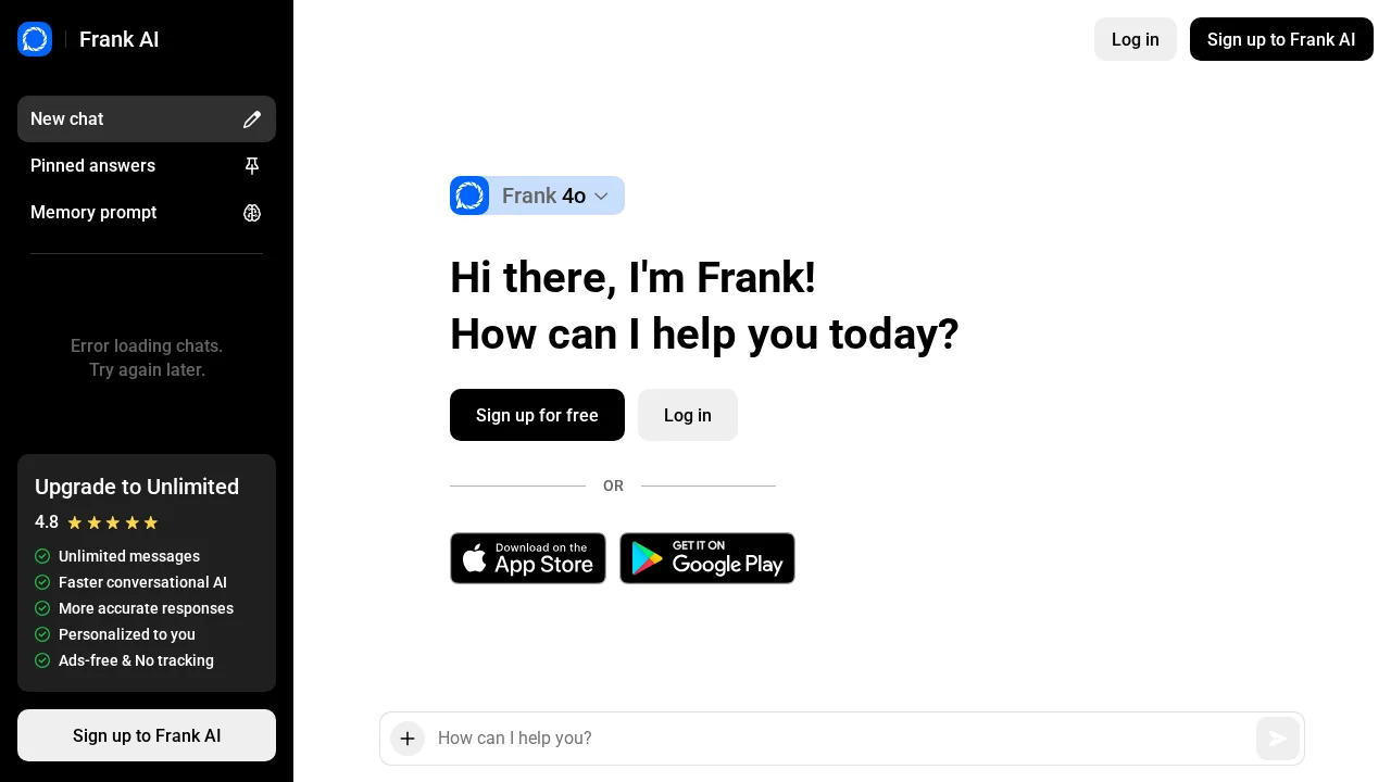 Frank AI screenshot 1