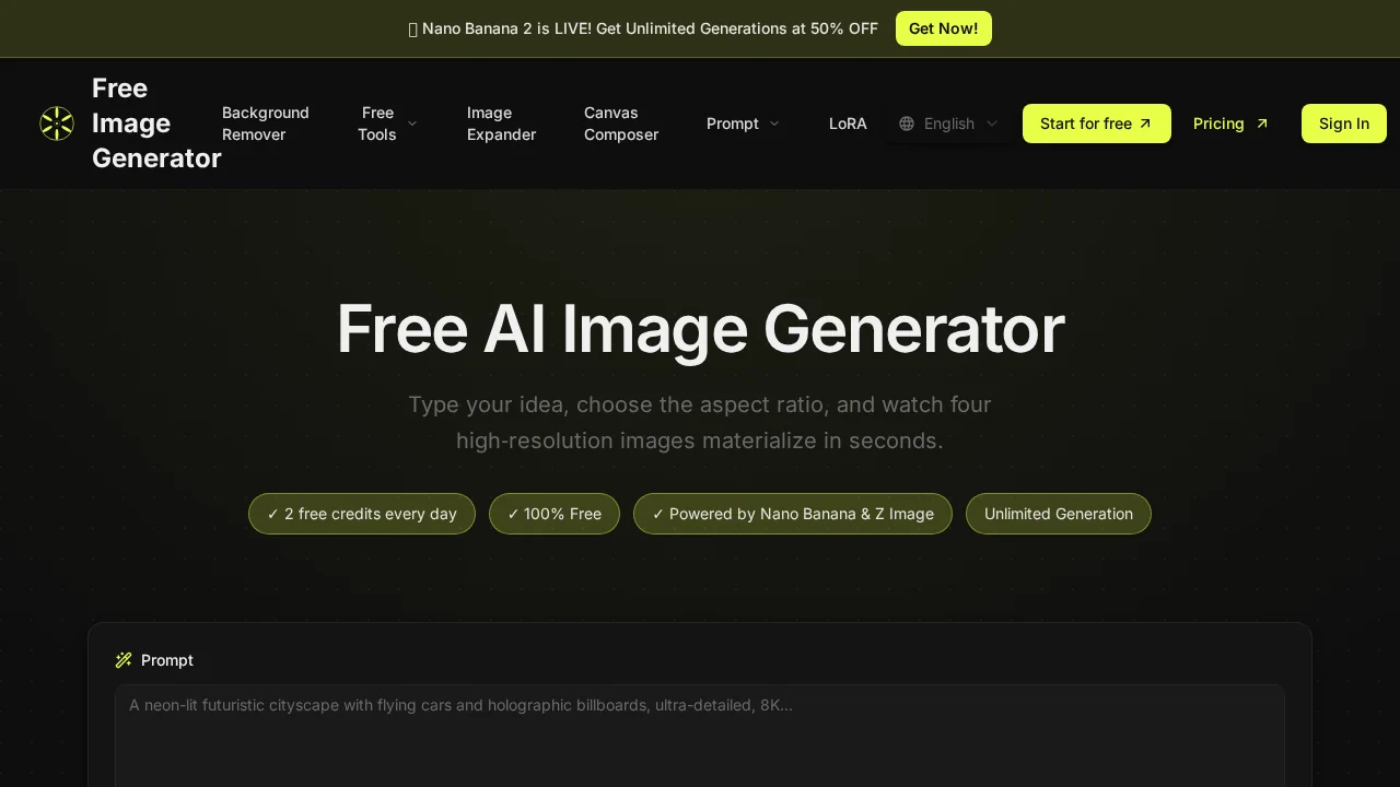 Free Image Generator.app screenshot 1
