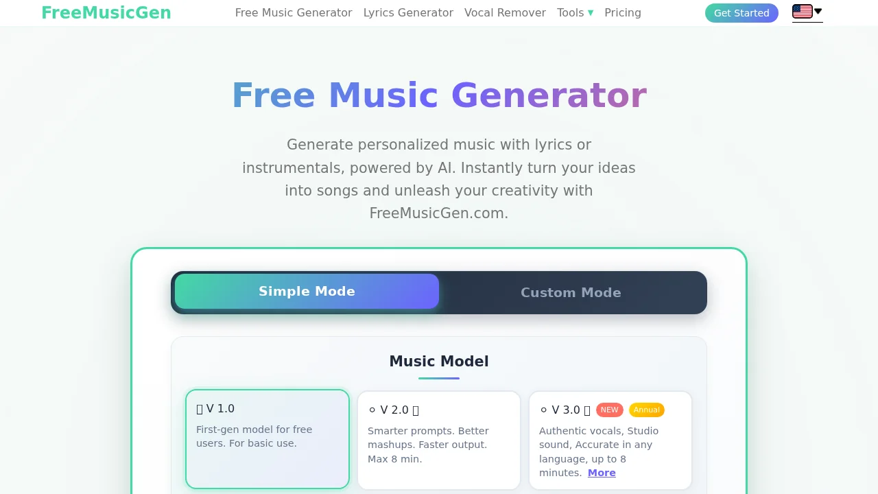 FreeMusicGen screenshot 1