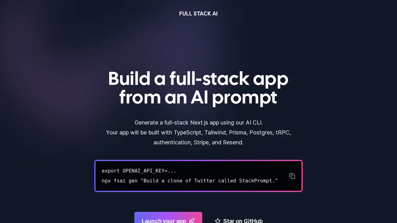 Full Stack AI screenshot 1
