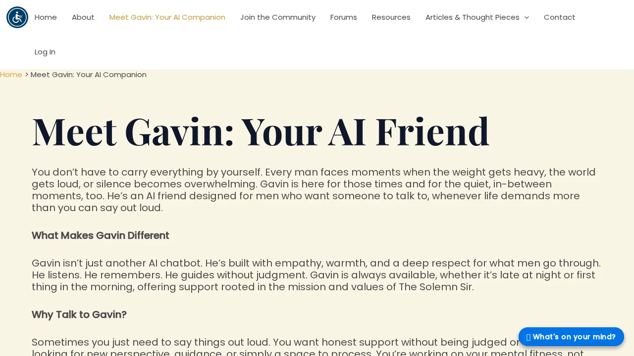 Gavin by The Solemn Sir screenshot 1