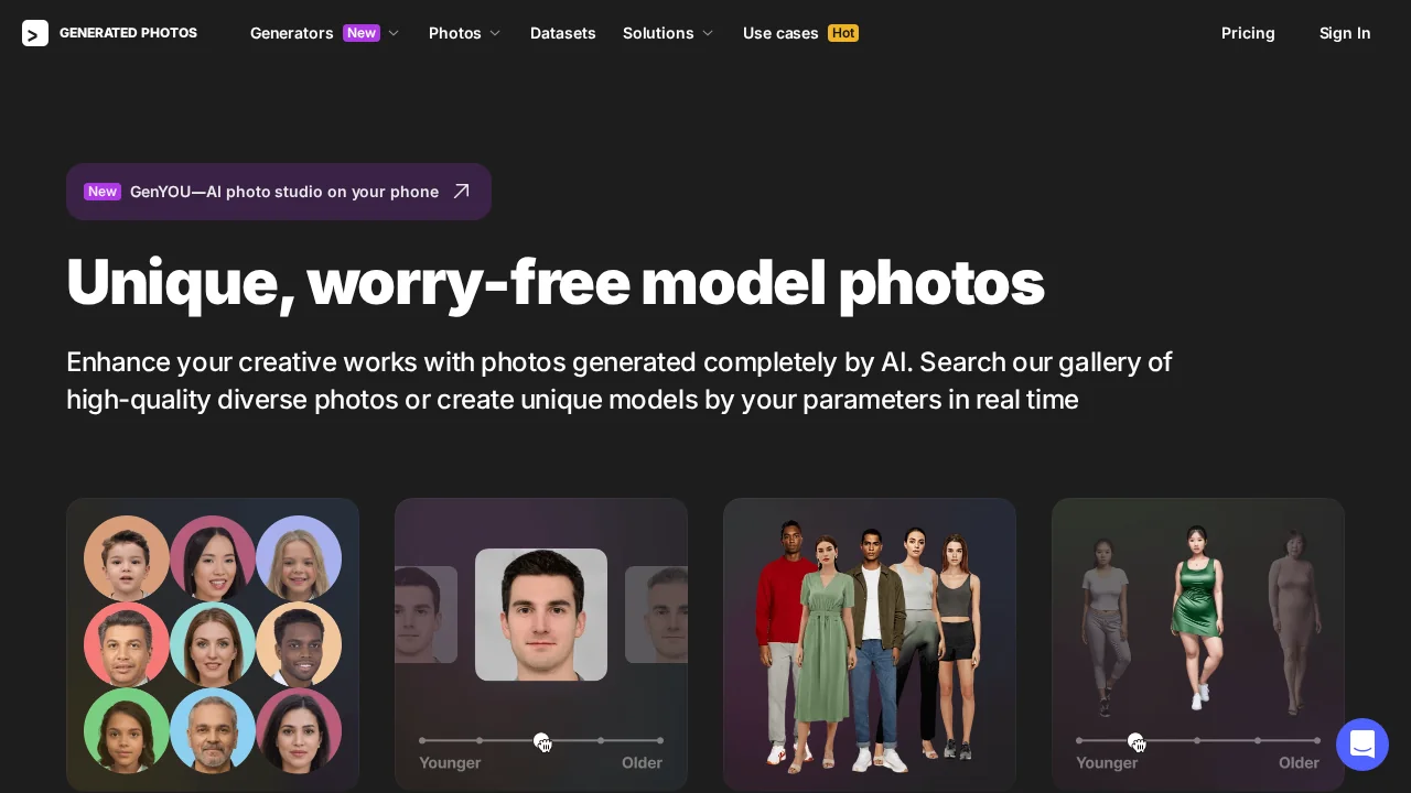 Generated Photos screenshot 1
