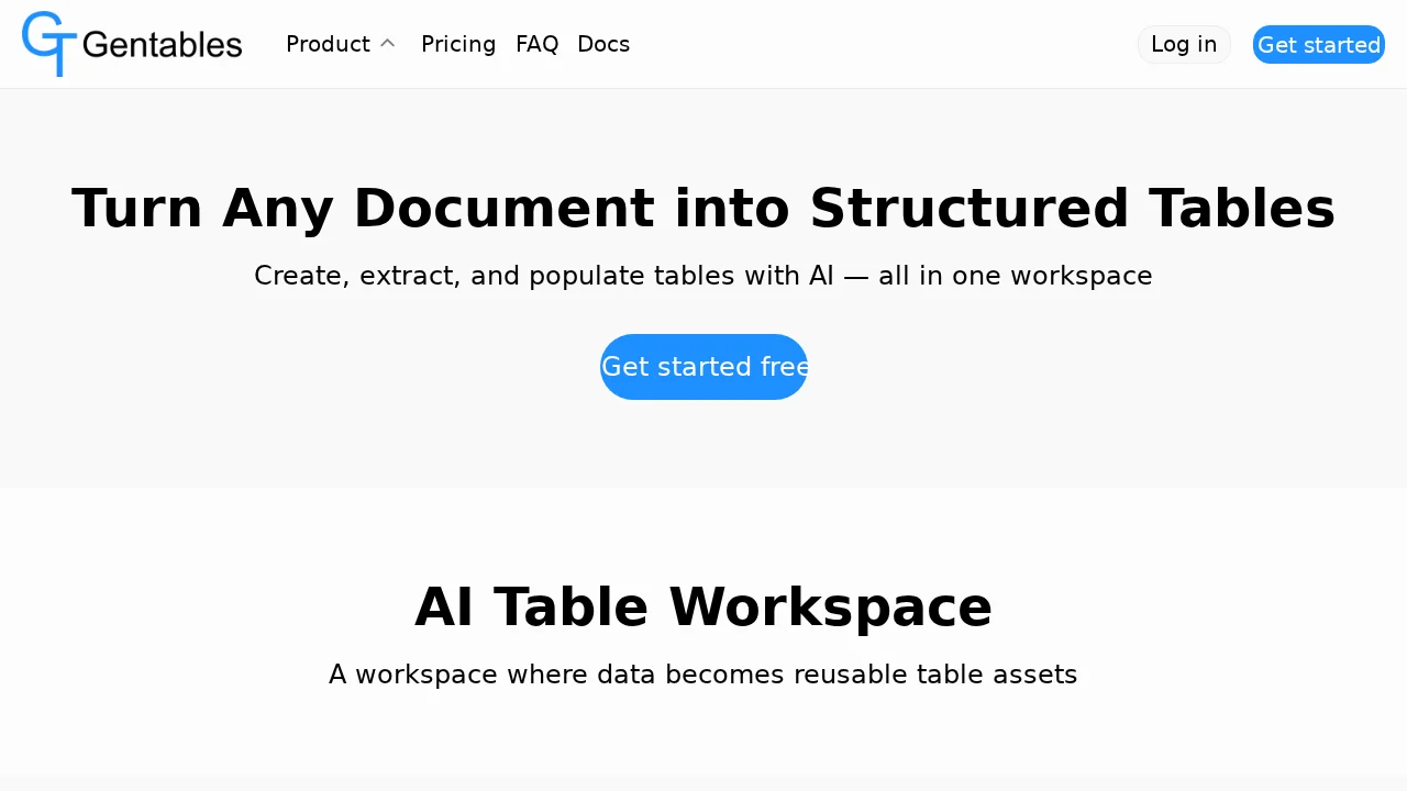 Gentables screenshot 1
