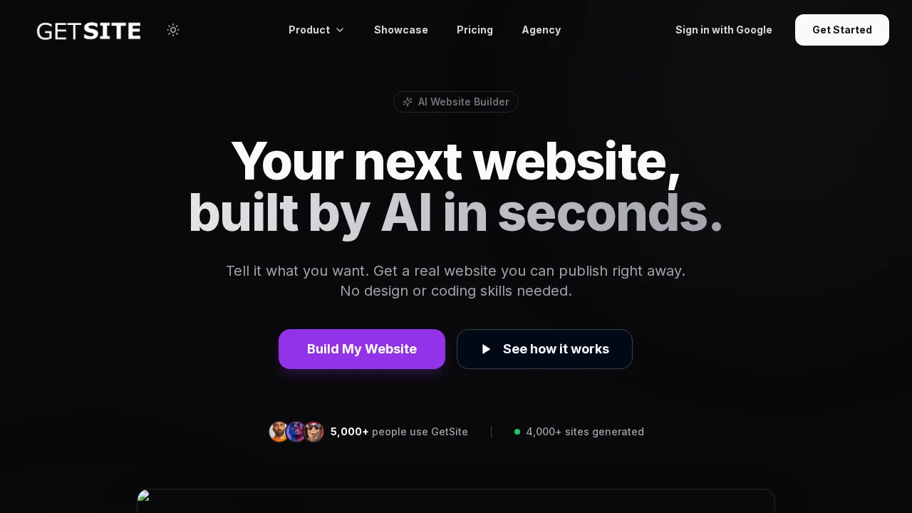 GetSite screenshot 1