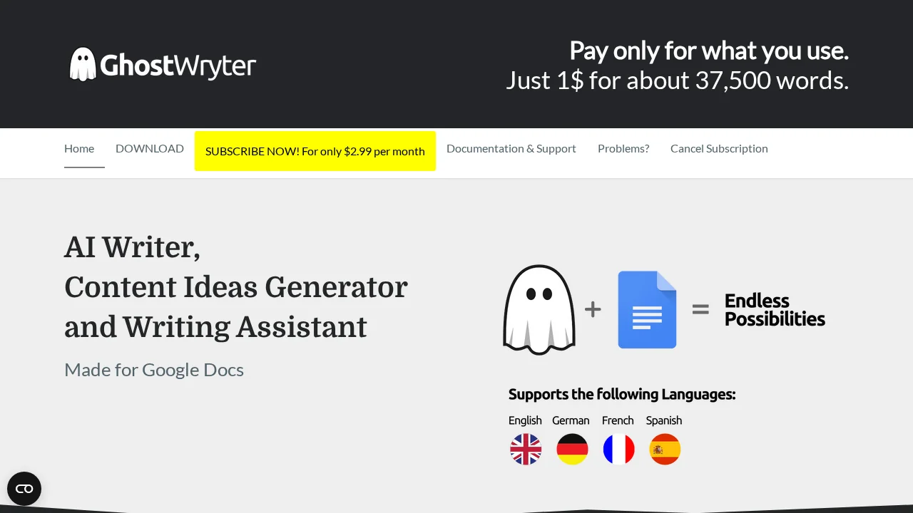 GhostWryter screenshot 1