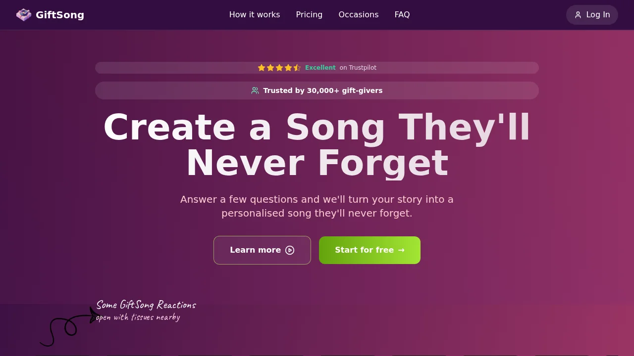 GiftSong screenshot 1