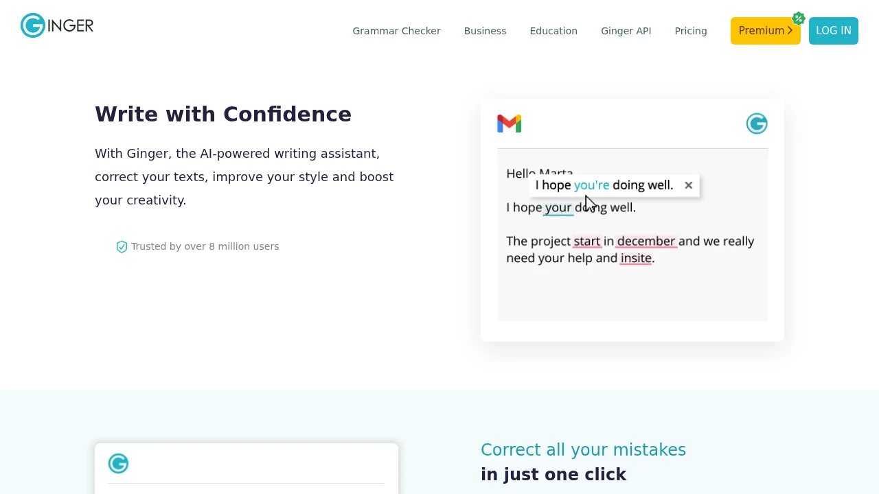 Ginger Software screenshot 1