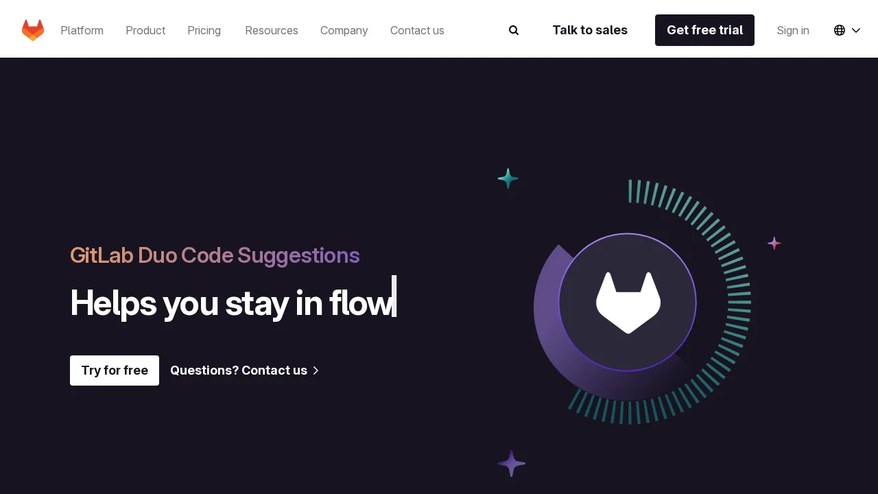 GitLab Code Suggestions screenshot 1