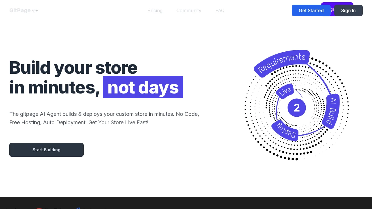 GitPage AI Website Builder screenshot 1