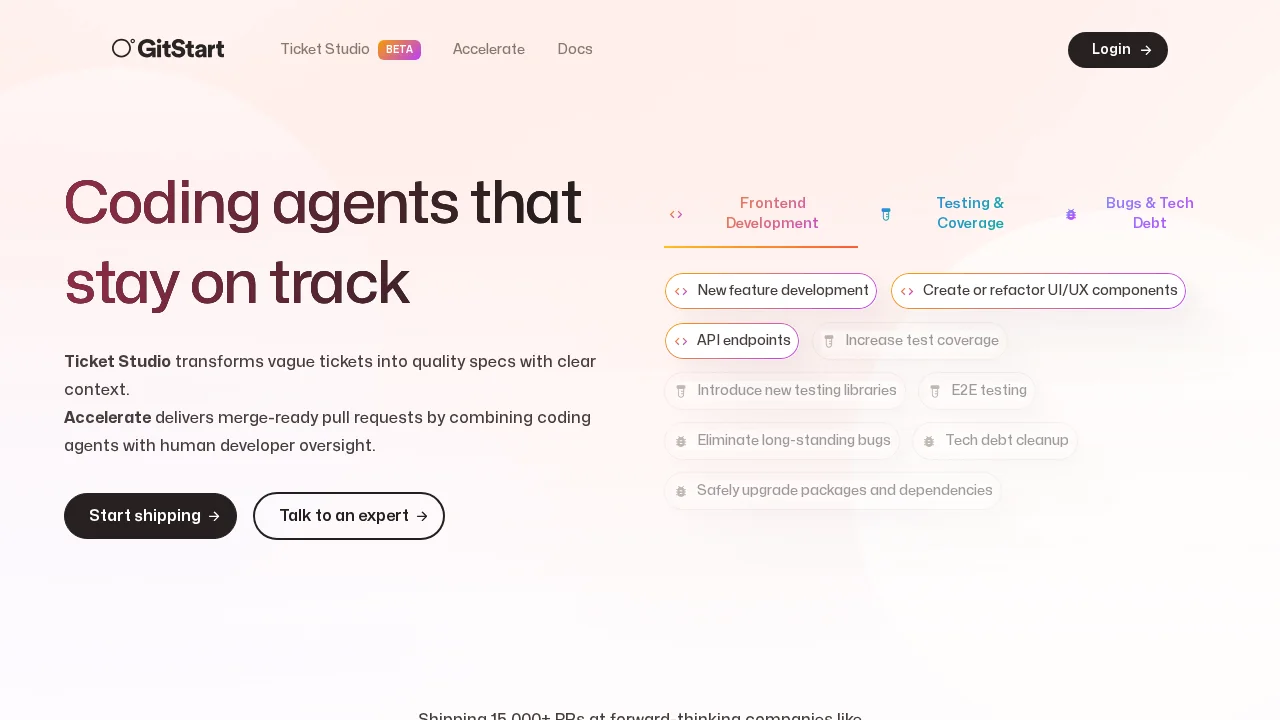 GitStart screenshot 1