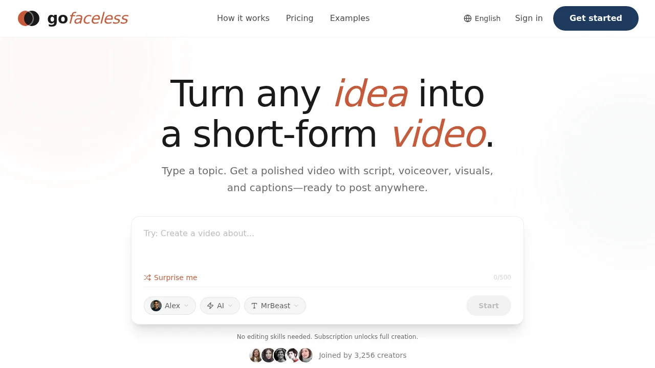 GoFaceless screenshot 1