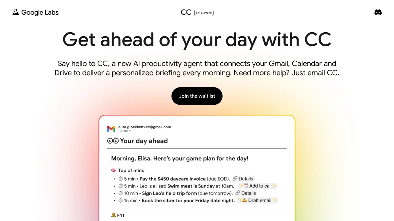 Google CC screenshot 1