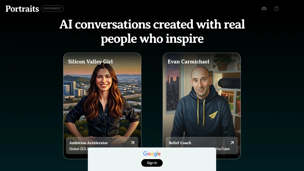 Google Portraits screenshot 1