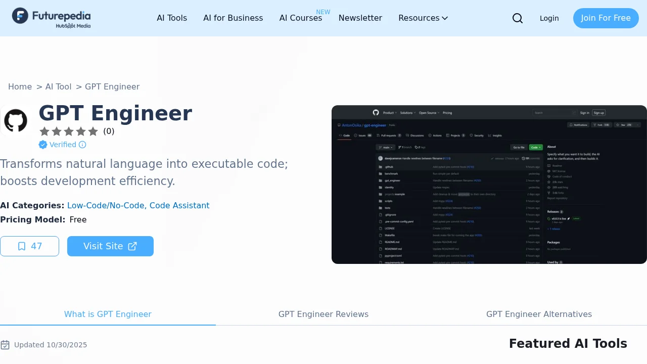 GPT Engineer screenshot 1