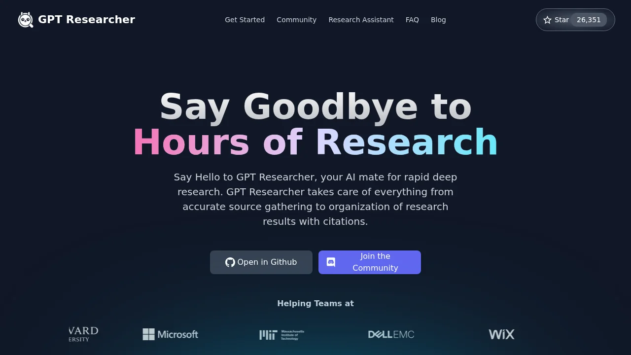 GPT Researcher screenshot 1