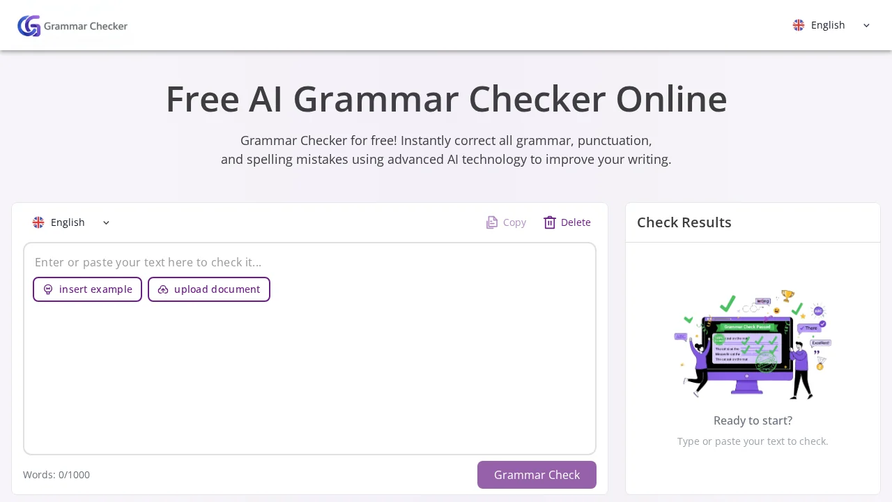 Grammar Checker.cc screenshot 1