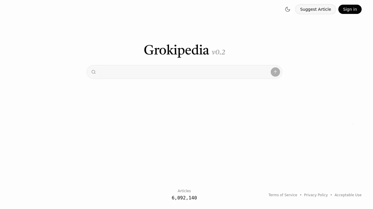Grokipedia screenshot 1