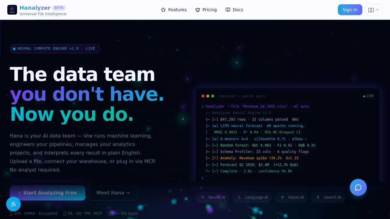 Hanalyzer.ai screenshot 1
