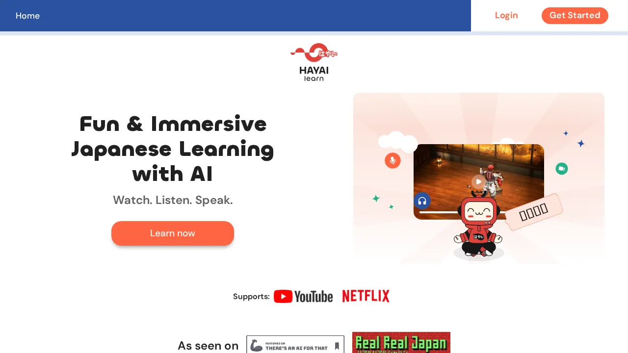 HayaiLearn screenshot 1