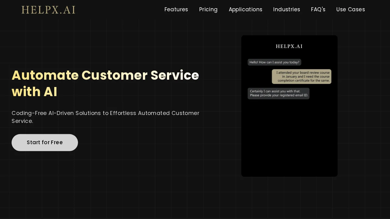 Helpx.ai screenshot 1