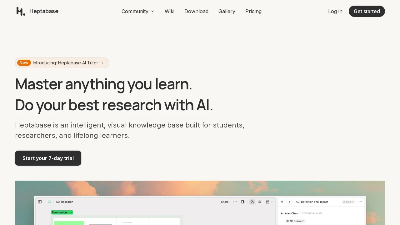 Heptabase screenshot 1