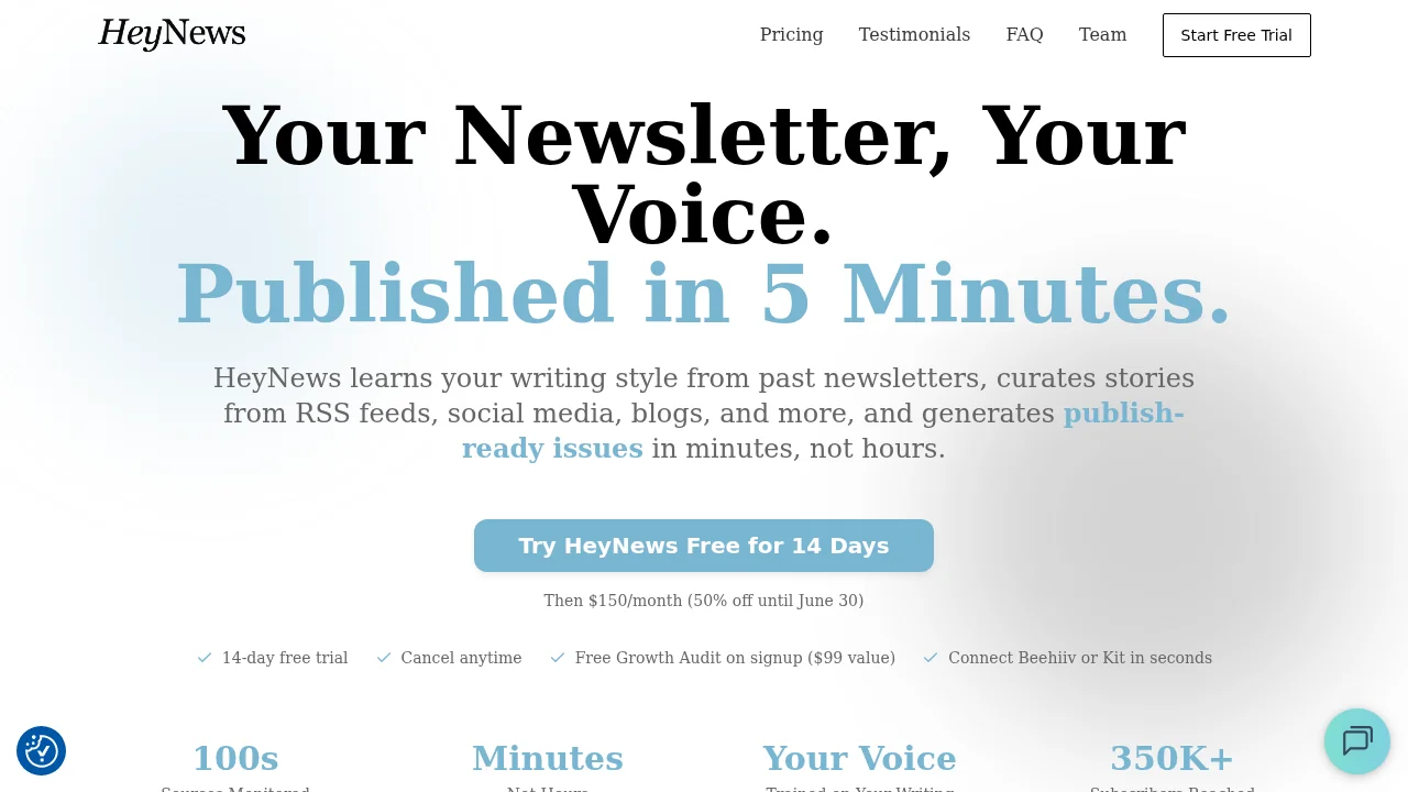 HeyNews.co screenshot 1