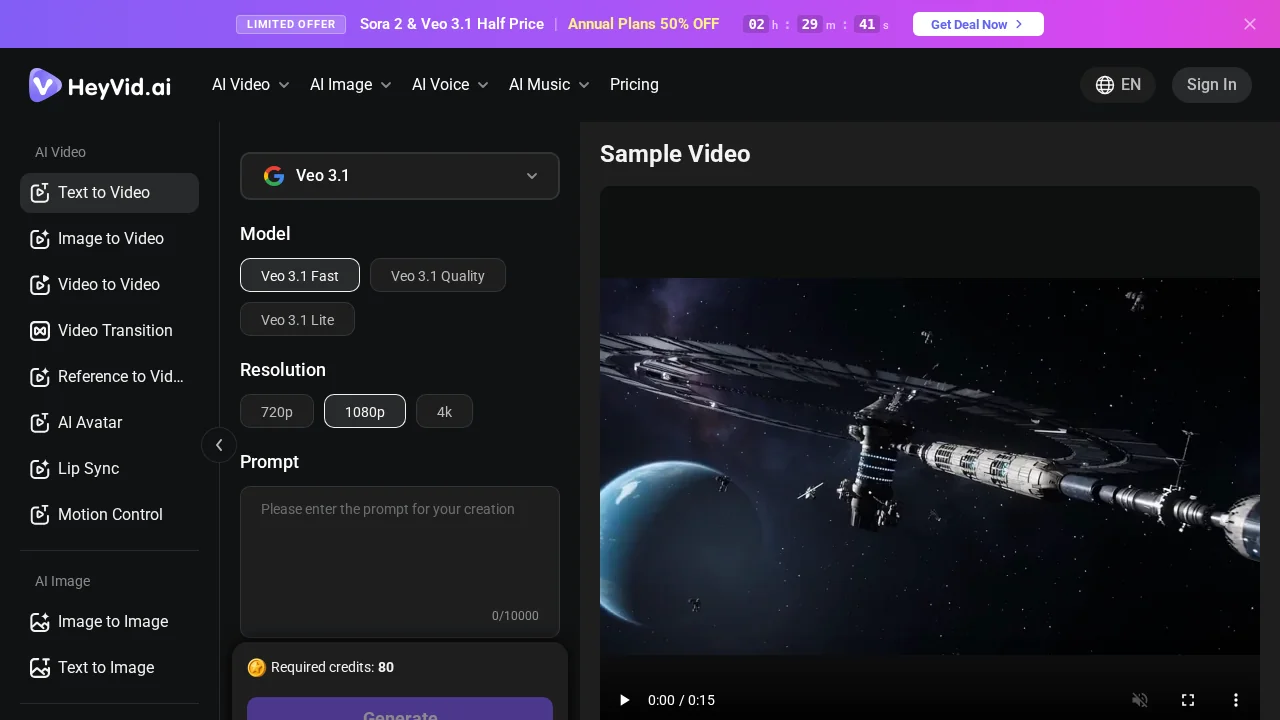 HeyVid AI screenshot 1